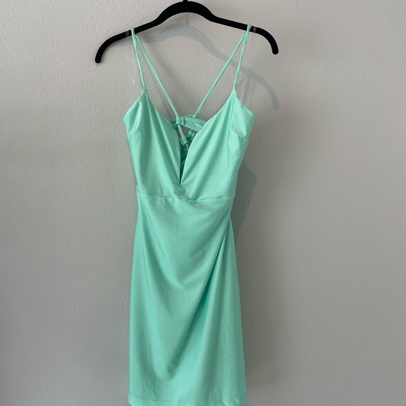 Fashion Nova Body Formation Mini Dress- Mint - Picture 3 of 4